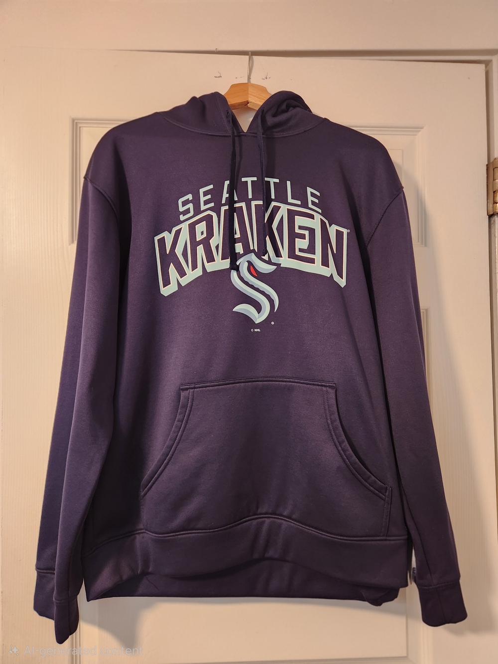 Seattle Kraken Purple Hooded Sweatshirt
